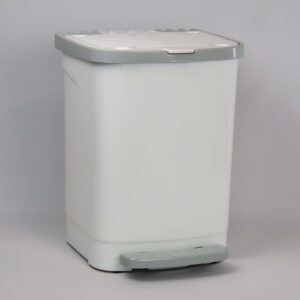 Cubo de basura de plástico de 27L - con pedal de apertura